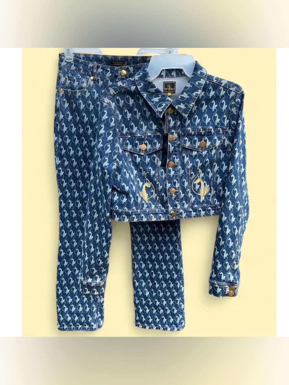 Baby Phat Denim Jean Jacket and Pants Set